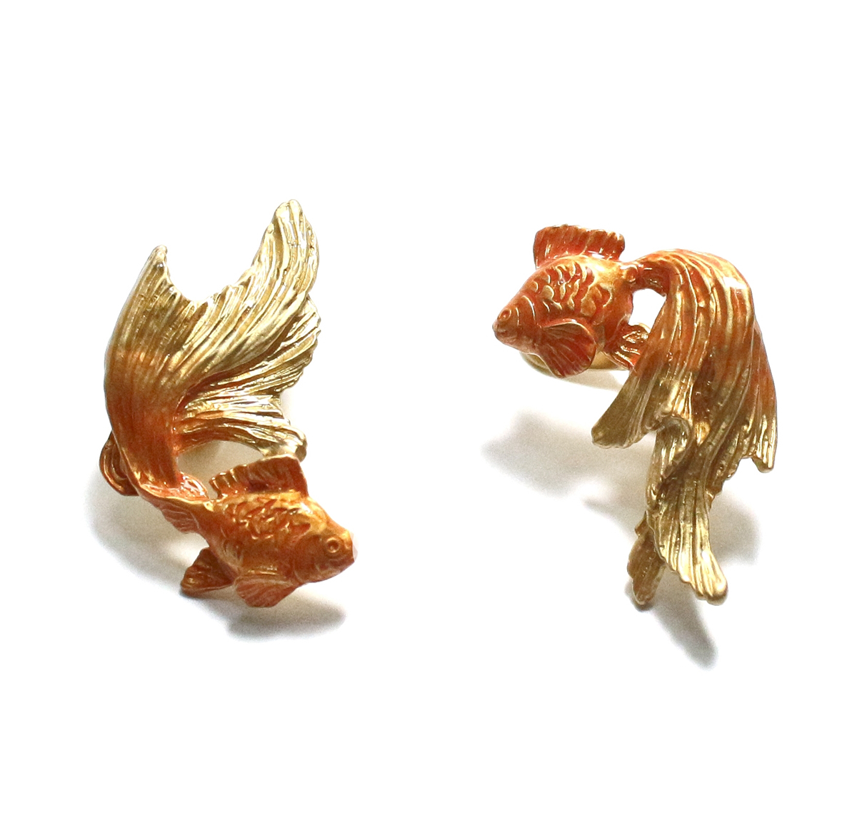 金魚イヤリングGD（ゴールドカラー） / Golden Fish GD