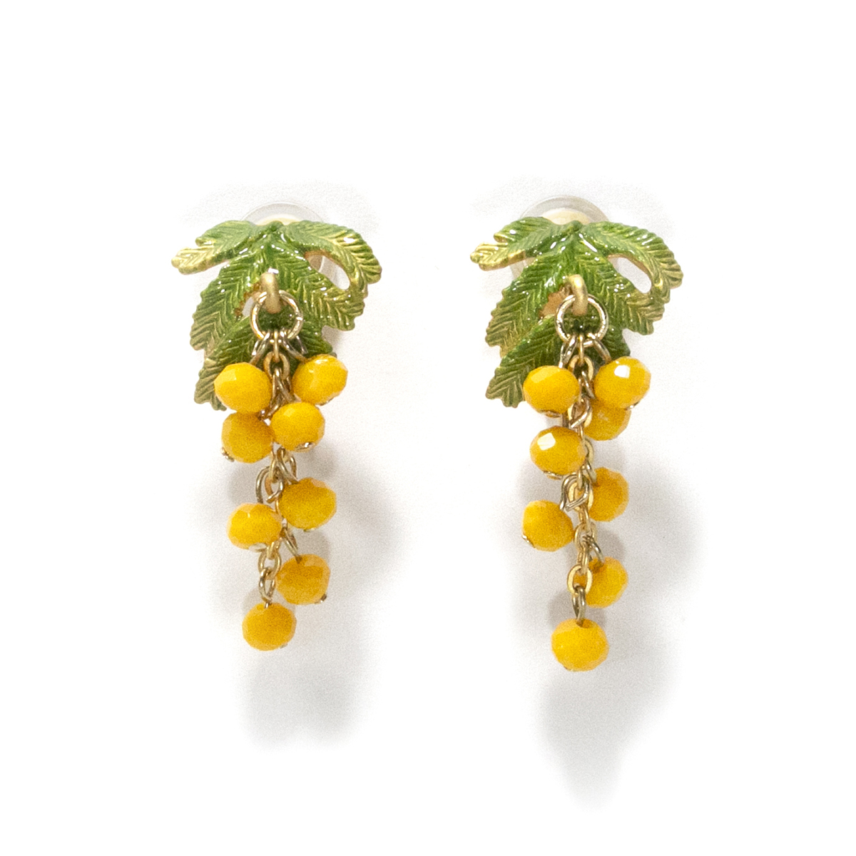 ミモザイヤリング / Mimosa Clip Earrings