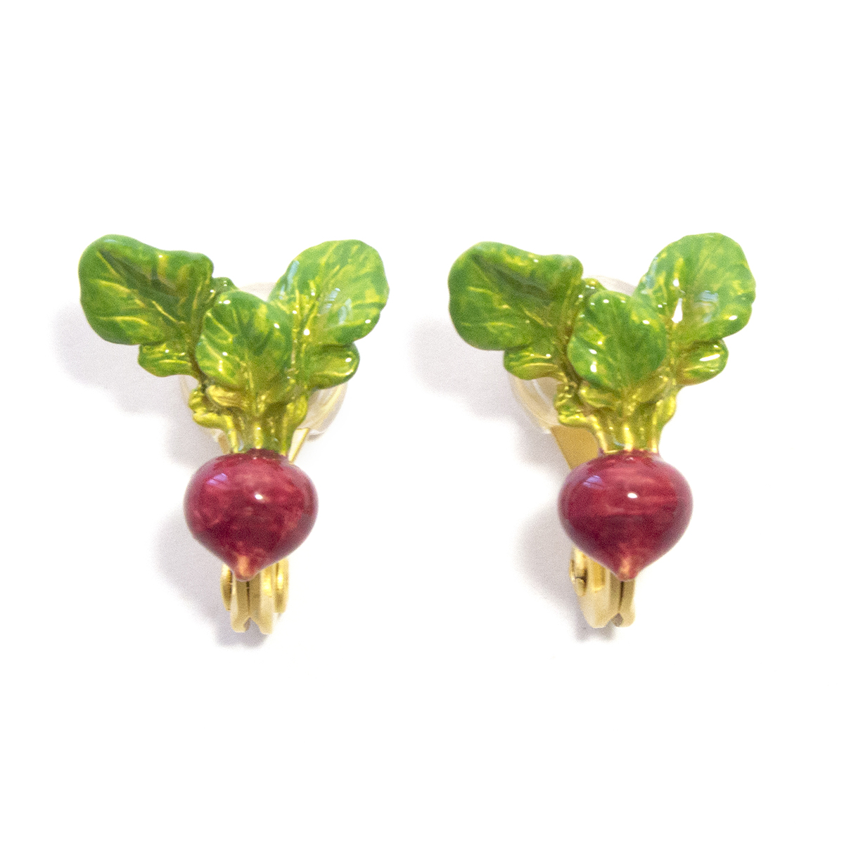 ラディッシュイヤリング / Radish Clip Earrings