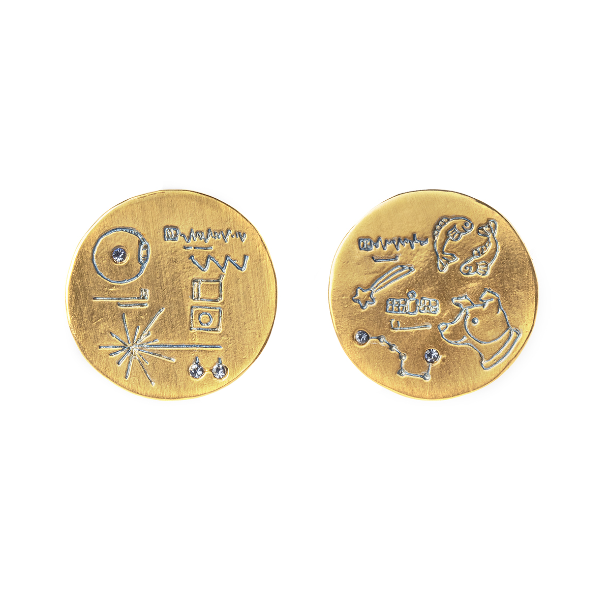 ゴールデンレコードイヤリング / Golden Record