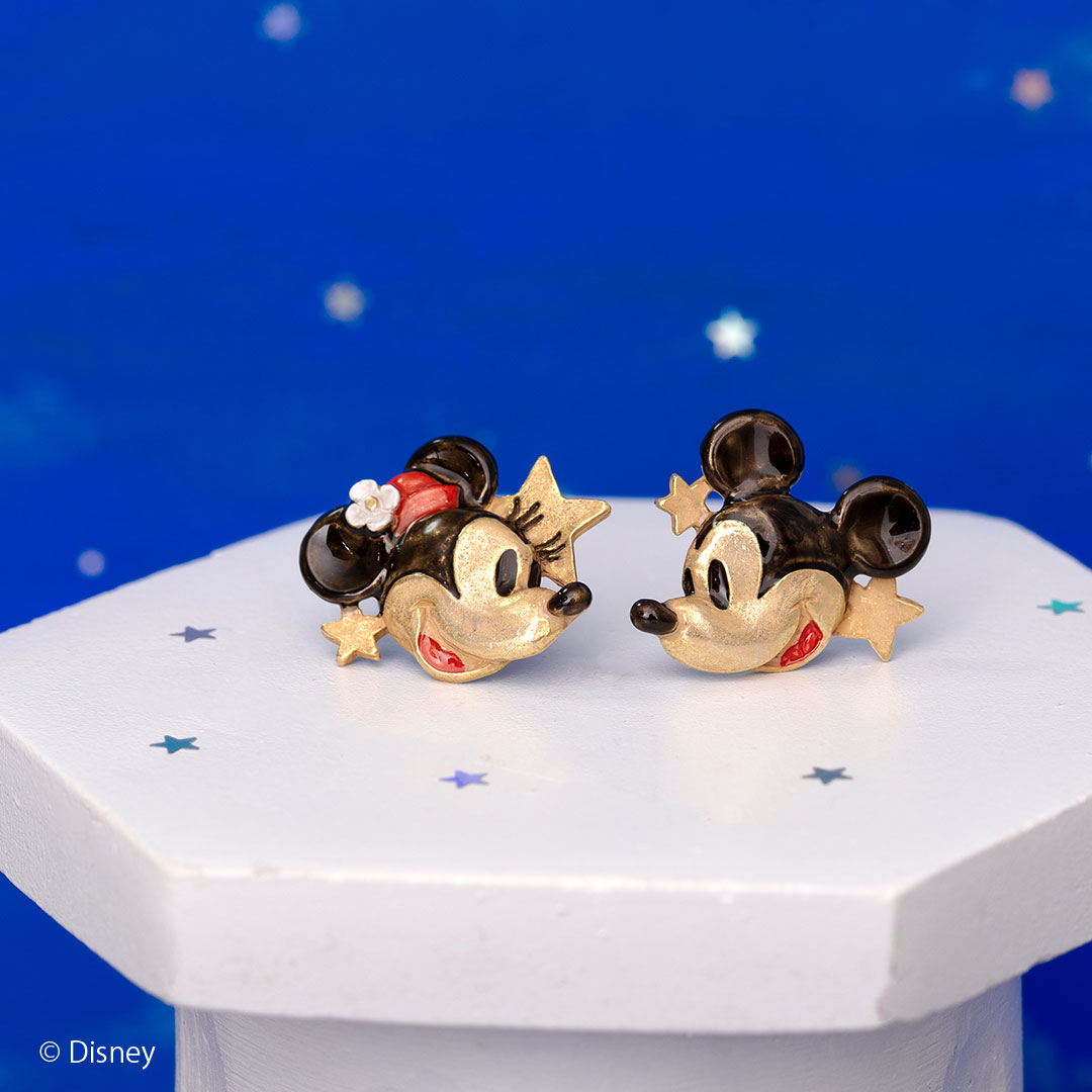 ミッキー＆ミニー/ ピアス【ミッキー＆ミニーデザインアクセサリー】
