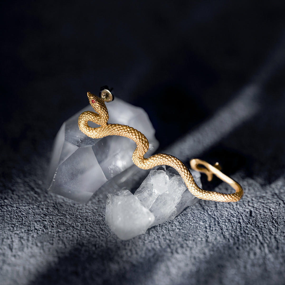<限定>サーペント ラップフックピアス / Serpent Wrap Hook Earring
