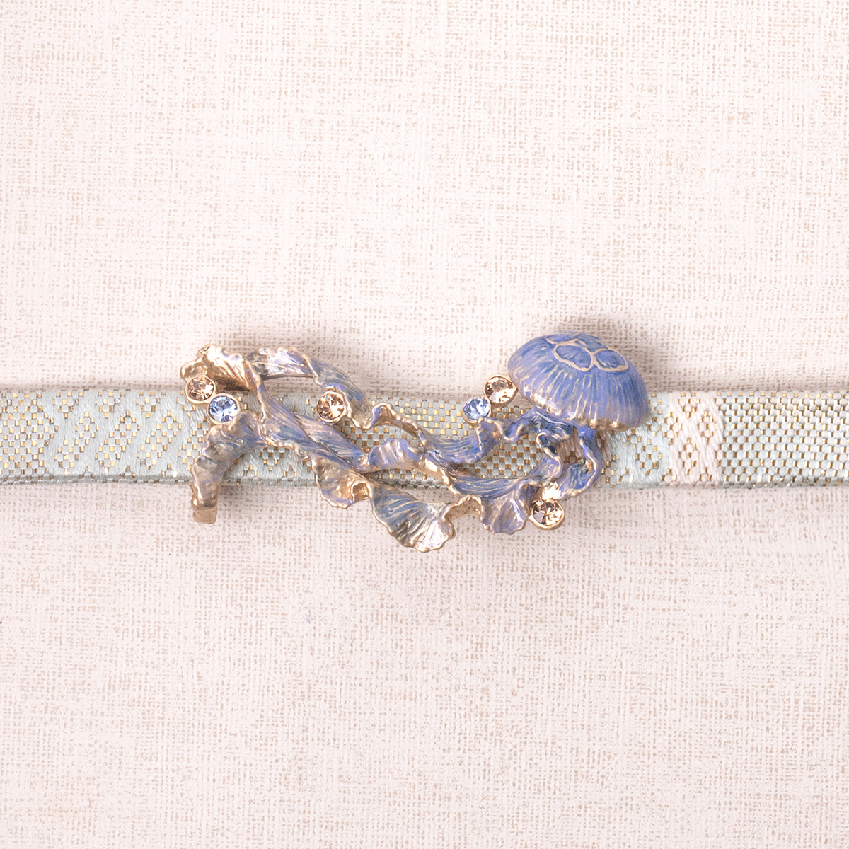 数-SUU-かわいい帯留め海月くらげ氷帯留め