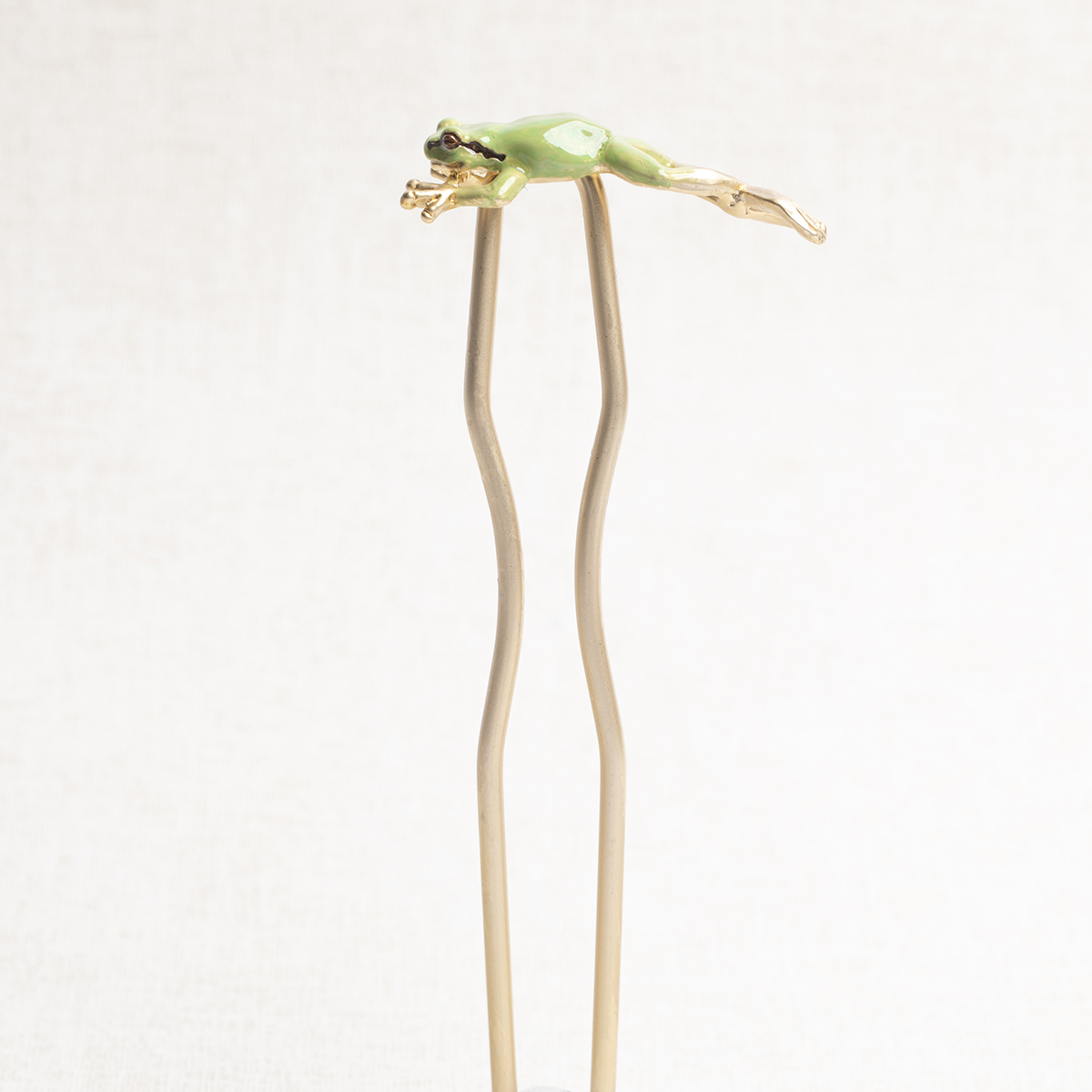 カエルかんざし Jumping Frog / かんざし※専用豪華ボックス入り