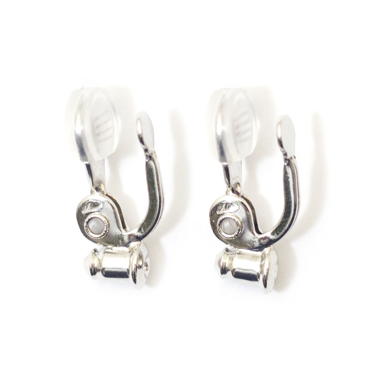 調整式イヤリングコンバーター（シルバーカラー）シリコン付き / Earring Converter SV