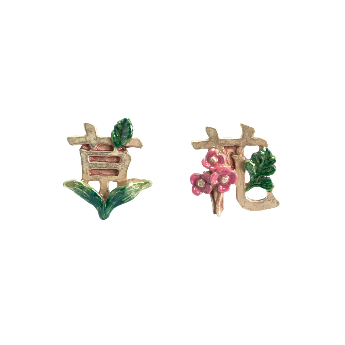 草花ピアス /  Grass&Flower
