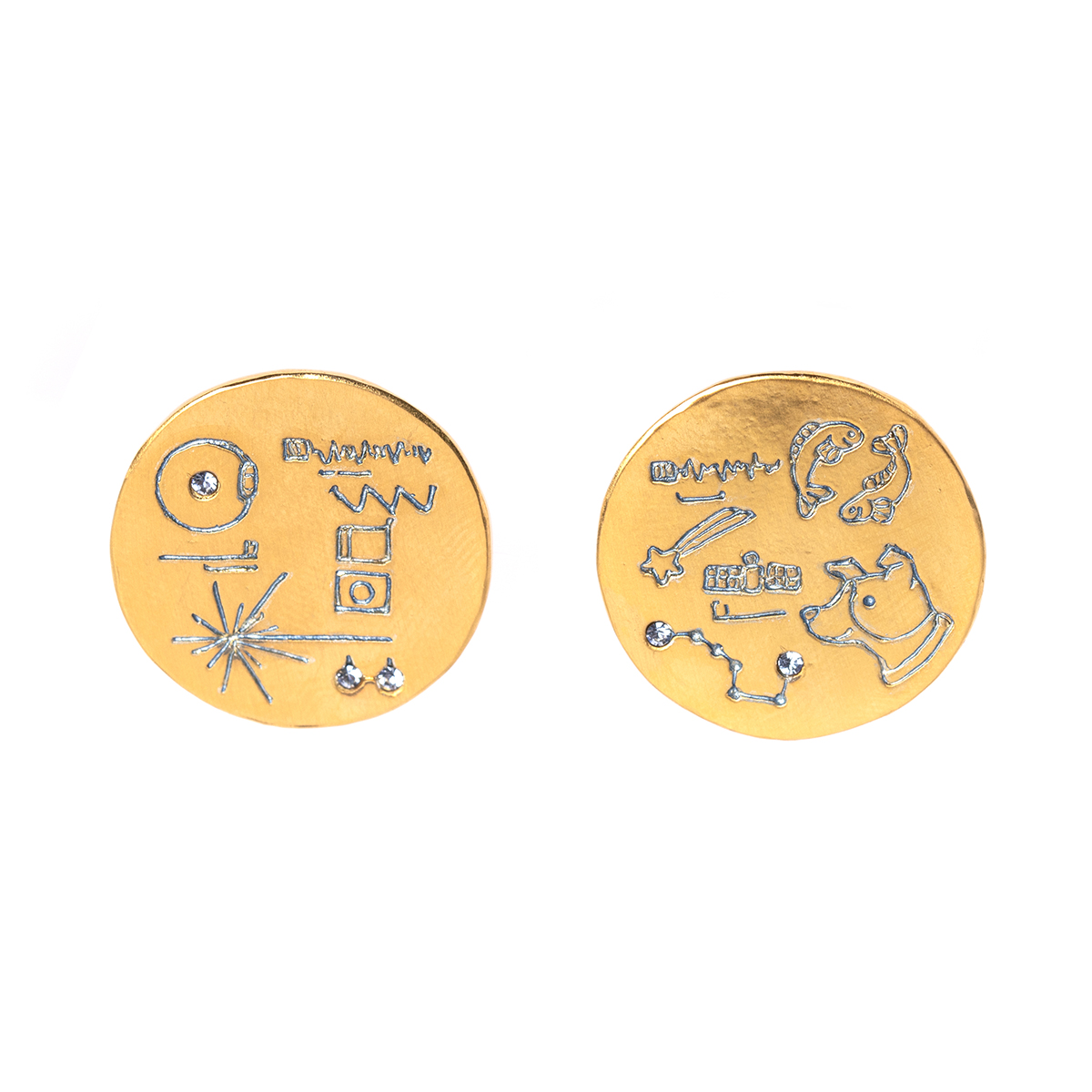 ゴールデンレコードピアス / Golden Record