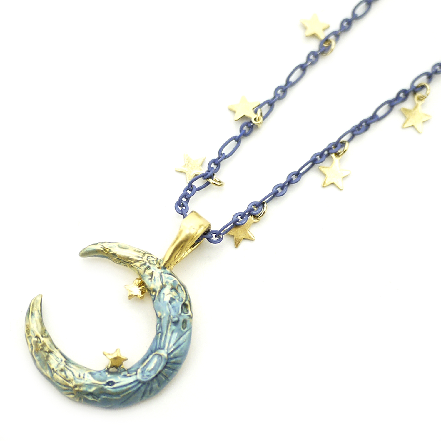 フォン・ブラウン ネックレス / Crescent Moon